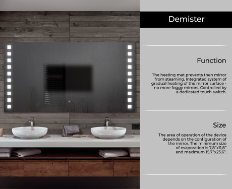 PremiumLine Illuminated Bathroom LED Lighted Mirror L03 #6